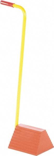 Vestil - 12" Wide x 38-1/2" High x 7-5/8" Deep, Rubber Wheel Chock - Apex Tool & Supply
