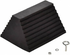 Vestil - 9-1/4" Wide x 6" High x 8" Deep, Rubber Wheel Chock - Apex Tool & Supply