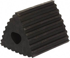 Vestil - 6-1/2" Wide x 4-3/4" High x 4-1/4" Deep, Rubber Wheel Chock - Apex Tool & Supply