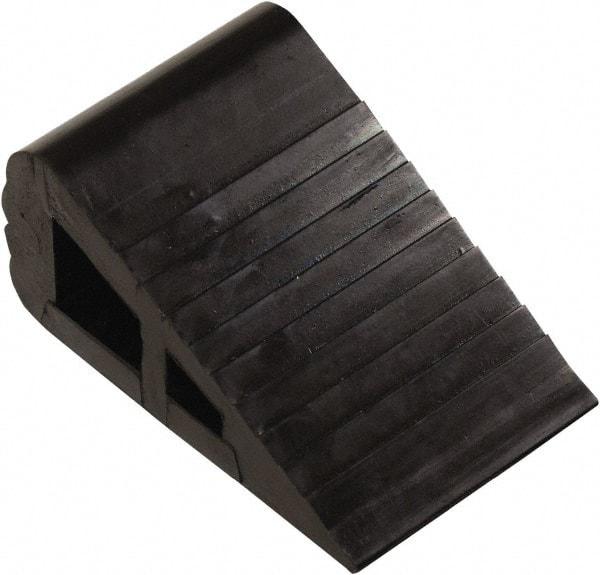 Vestil - 4" Wide x 3" High x 6-1/2" Deep, Rubber Wheel Chock - Apex Tool & Supply