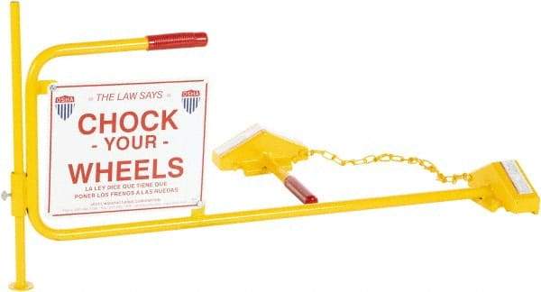 Vestil - 40-1/16" Wide x 20-1/8" High x 45" Deep, Steel Wheel Chock - Apex Tool & Supply