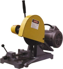 Kalamazoo - 10" Blade Diam, 5/8" Arbor Hole, Straight Chop & Cutoff Saw - 3,450 RPM, 3 hp, 110/220 & 220/440 Volts, 1 or 3 Phase - Apex Tool & Supply