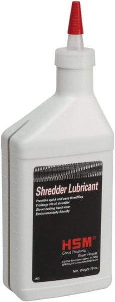 HSM of America - 16 oz Shredder Lubricant - Use with Paper Shredders - Apex Tool & Supply