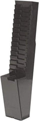Acroprint Time Recorder - 34-1/4" High x 5" Wide 25 Pocket Adjustable Time Card Rack - Black, Use with Time Cards - Apex Tool & Supply
