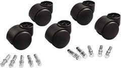 Master Caster - Matte Black Caster Set - For Office & Home Furniture - Apex Tool & Supply