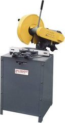 Kalamazoo - 14" Blade Diam, 1" Arbor Hole, Miter Chop & Cutoff Saw - 4,400 RPM, 5 hp, 220/440 Volts, 3 Phase - Apex Tool & Supply