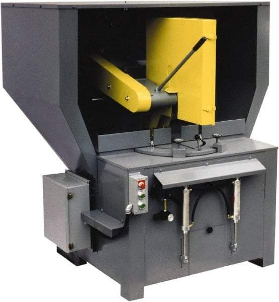 Kalamazoo - 20 or 22" Blade Diam, 1" Arbor Hole, Miter Chop & Cutoff Saw - 2,500 RPM, 15 hp, 220/440 Volts, 3 Phase - Apex Tool & Supply