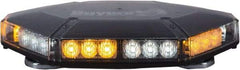 Buyers Products - Variable Flash Rate, Vacuum-Magnetic Mount Emergency LED Lightbar Assembly - Powered by DC, Amber & Clear - Apex Tool & Supply