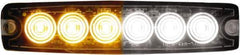 Buyers Products - Variable Flash Rate, Surface Mount Emergency Strobe Light Assembly - Powered by 12 to 24 Volts, Amber & Clear - Apex Tool & Supply