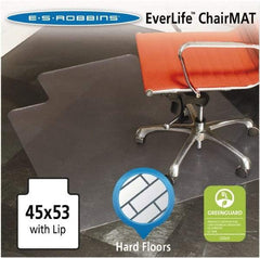 ES Robbins - 53" Long x 45" Wide, Chair Mat - Rectangular, Straight Edge Style - Apex Tool & Supply