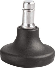 Master Caster - Matte Black Caster Set - For Wood & Tubular Metal Chairs & Office Furniture - Apex Tool & Supply