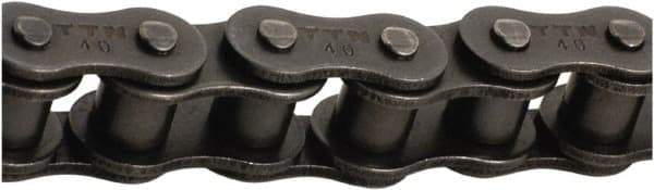 Tritan - 5/8" Pitch, ISO 10B, Single Strand Roller Chain - Chain No. 10B, 5,091 Lb. Capacity, 10 Ft. Long, 10.16mm Roller Diam, 0.38" Roller Width - Apex Tool & Supply