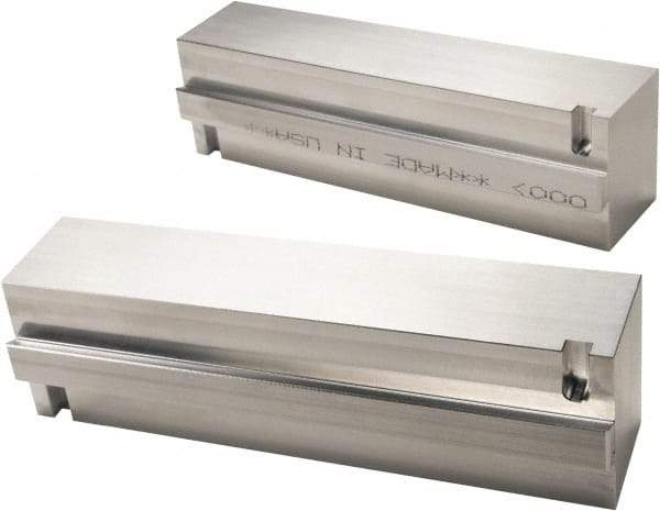 Kurt - 7" Jaw Width, 50.29mm Jaw Height, 1-1/2" Jaw Thickness, Quick Change Jaw System Vise Jaw Sets - Aluminum, Bolt-On, 2 Jaws, Soft Jaws - Apex Tool & Supply