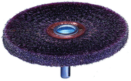 3'' Diameter - Burgundy Elastomer Conflex Polyflex Brush - Apex Tool & Supply