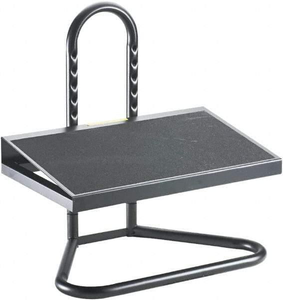 Safco - 20" Wide, 5-1/2 to 15" High Adjustable Foot Rest - Black - Apex Tool & Supply