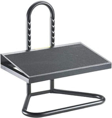 Safco - 20" Wide, 5-1/2 to 15" High Adjustable Foot Rest - Black - Apex Tool & Supply
