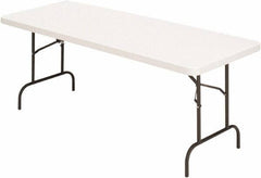 ALERA - 30" Long x 60" Wide x 29" High, Folding Table - Platinum - Apex Tool & Supply