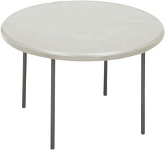 ICEBERG - 48" Wide x 29" High x 48" Diam, Folding Table - Platinum - Apex Tool & Supply