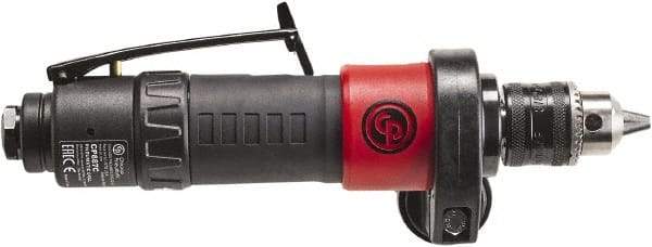 Chicago Pneumatic - 3/8" Keyed Chuck - Inline Handle, 2,100 RPM, 0.4 hp, 90 psi - Apex Tool & Supply