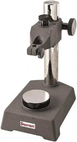 Starrett - Cast Iron, Round Base, Indicator Transfer Stand - Includes Holder - Apex Tool & Supply