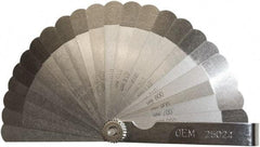 OEM Tools - 22 Piece, 0.004 to 0.027" Thick, Feeler Gage Set - 3-1/4" Leaf Length, 1/2" Wide, Steel - Apex Tool & Supply