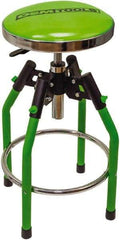 OEM Tools - 330 Lb Capacity, Adjustable Creeper Seat - Chrome, 35.2" High x 14" Wide - Apex Tool & Supply