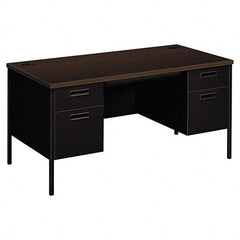 Hon - Office Desks Type: Double Pedestal Desk Center Draw: Yes - Apex Tool & Supply