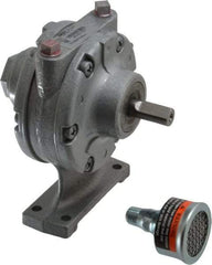 Gast - 3/4 hp Clockwise Foot Air Actuated Motor - 3,000 Max RPM, 1.13" Shaft Length, 4.94" OAL, 1/2" Shaft Diam - Apex Tool & Supply