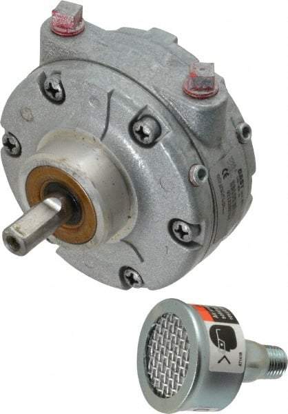 Gast - 3/4 hp Clockwise Hub Air Actuated Motor - 3,000 Max RPM, 1.13" Shaft Length, 4.94" OAL, 1/2" Shaft Diam - Apex Tool & Supply