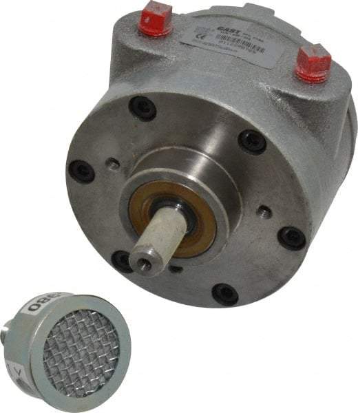 Gast - 1-1/2 hp Reversible Face Air Actuated Motor - 3,000 Max RPM, 1.12" Shaft Length, 5.81" OAL, 1/2" Shaft Diam - Apex Tool & Supply