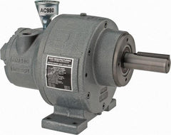 Gast - 1-1/4 hp Reversible Face/Foot Air Actuated Motor - 15:1 Gear Ratio, 200 Max RPM, 11.56" OAL, 1" Shaft Diam - Apex Tool & Supply