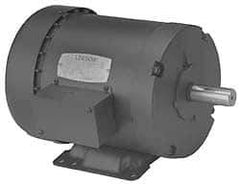 Leeson - 1/4 Max hp, 1,725 Max RPM, Electric AC DC Motor - 208-230/460 V Input, Three Phase, 48 Frame - Apex Tool & Supply