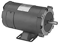 Leeson - 1,800 Max RPM, Electric AC DC Motor - 24 V Input, 56C Frame - Apex Tool & Supply