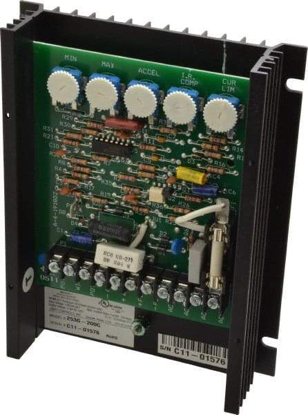 Dart Controls - 2 Max hp, 30 Max RPM, Electric AC DC Motor - 120, 240 V Input - Apex Tool & Supply