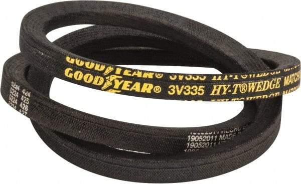 Continental ContiTech - Section 3V, 34" Outside Length, V-Belt - Fiber Reinforced Wingprene Rubber, HY-T Wedge MatchmakerEnvelope, No. 3V335 - Apex Tool & Supply