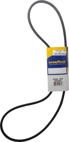 Continental ContiTech - Section 3V, 56" Outside Length, V-Belt - Fiber Reinforced Wingprene Rubber, HY-T Wedge MatchmakerEnvelope, No. 3V560 - Apex Tool & Supply