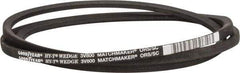 Continental ContiTech - Section 3V, 80" Outside Length, V-Belt - Fiber Reinforced Wingprene Rubber, HY-T Wedge MatchmakerEnvelope, No. 3V800 - Apex Tool & Supply