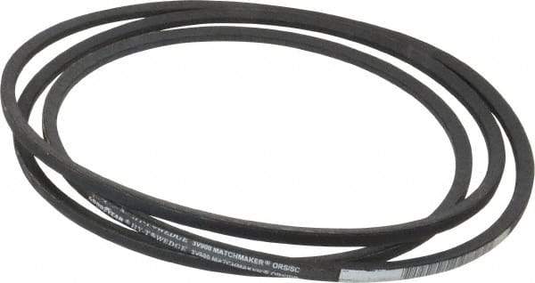 Continental ContiTech - Section 3V, 90" Outside Length, V-Belt - Fiber Reinforced Wingprene Rubber, HY-T Wedge MatchmakerEnvelope, No. 3V900 - Apex Tool & Supply