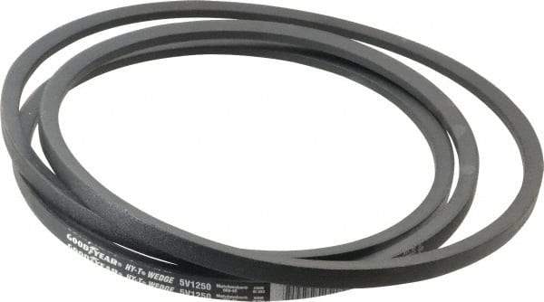 Continental ContiTech - Section 5V, 125" Outside Length, V-Belt - Fiber Reinforced Wingprene Rubber, HY-T Wedge MatchmakerEnvelope, No. 5V1250 - Apex Tool & Supply