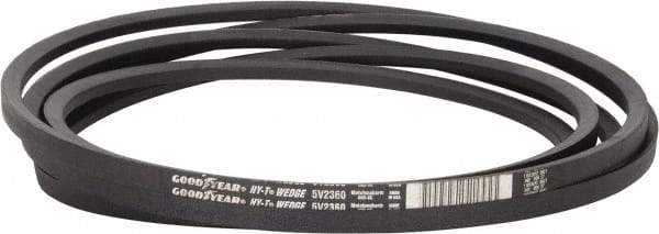 Continental ContiTech - Section 5V, 236" Outside Length, V-Belt - Fiber Reinforced Wingprene Rubber, HY-T Wedge MatchmakerEnvelope, No. 5V2360 - Apex Tool & Supply