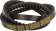 Continental ContiTech - Section 5VX, 51" Outside Length, V-Belt - Fiber Reinforced Wingprene Rubber, HY-T Wedge Matchmaker Cogged, No. 5VX510 - Apex Tool & Supply