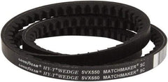 Continental ContiTech - Section 5VX, 55" Outside Length, V-Belt - Fiber Reinforced Wingprene Rubber, HY-T Wedge Matchmaker Cogged, No. 5VX550 - Apex Tool & Supply