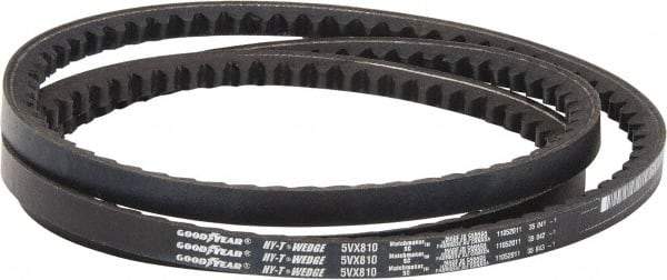 Continental ContiTech - Section 5VX, 81" Outside Length, V-Belt - Fiber Reinforced Wingprene Rubber, HY-T Wedge Matchmaker Cogged, No. 5VX810 - Apex Tool & Supply