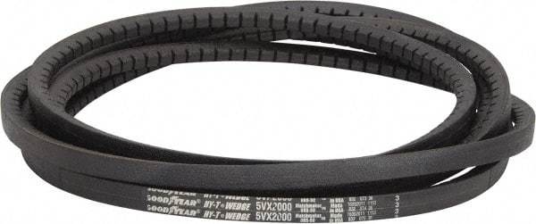 Continental ContiTech - Section 5VX, 200" Outside Length, V-Belt - Fiber Reinforced Wingprene Rubber, HY-T Wedge Matchmaker Cogged, No. 5VX2000 - Apex Tool & Supply
