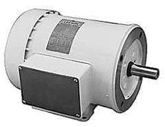 Leeson - 1/2 Max hp, 3,450 Max RPM, Electric AC DC Motor - 208-230/460 V Input, Three Phase, D56C Frame - Apex Tool & Supply