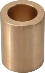Made in USA - 3/4" Inside x 1-1/8" Outside Diam, Cast Bronze Sleeve Bearing - 1-1/2" OAL - Apex Tool & Supply