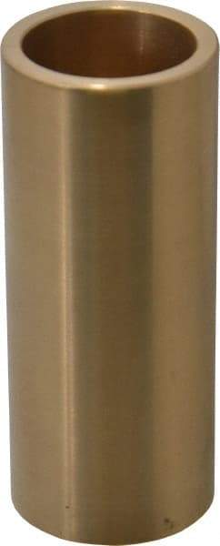 Made in USA - 1" Inside x 1-1/4" Outside Diam, Cast Bronze Sleeve Bearing - 3" OAL - Apex Tool & Supply