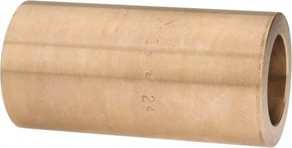 Made in USA - 1" Inside x 1-1/2" Outside Diam, Cast Bronze Sleeve Bearing - 3" OAL - Apex Tool & Supply