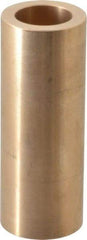 Made in USA - 1" Inside x 1-1/2" Outside Diam, Cast Bronze Sleeve Bearing - 4" OAL - Apex Tool & Supply