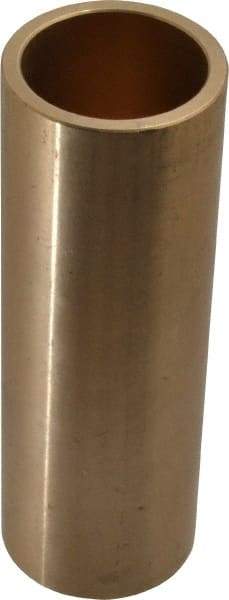 Made in USA - 1-1/8" Inside x 1-3/8" Outside Diam, Cast Bronze Sleeve Bearing - 4" OAL - Apex Tool & Supply